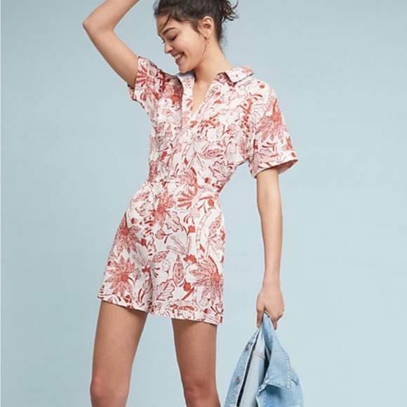 Anthropologie Pants - Anthropology Linen Resort Wear Romper